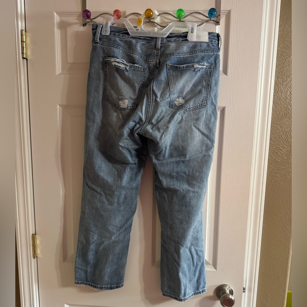 Pistola Crop Cassie Super High Rise Straight Jean - Picture 3 of 5